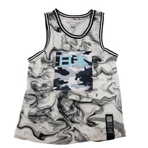 Vox Populi Tank Top Medium White Marble Camo Japan NYC 5th Div Sleeveless